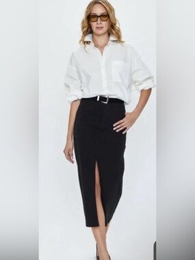 NWT Pistola Revolve Pamela High Rise Utility Skirt Black Women Size 27